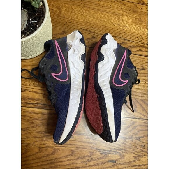 nike Renew Ride 2 CU3508-401 Blackened Blue/Pink Glow-Black Sz 6.5 - Picture 1 of 9